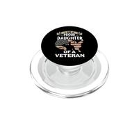 Proud Daughter Veteran Noting Scares Patriotic Veterans Day PopSockets PopGrip para MagSafe