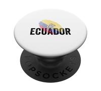 Proud Ecuador Identity Flag Fingerprint Heritage Gift Travel PopSockets PopGrip Adhesivo