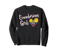 Proud Ecuadorian Girl Ecuador Flag Girlfriend Wife Sudadera