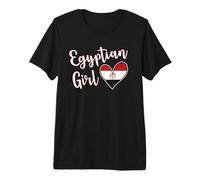 Proud Egyptian Girl Egypt Flag Egyptian Girlfriend Wife Camiseta Premium