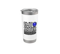 Proud EMT Sister Emergency Medical Technician Brother Frase Vaso térmico de acero inoxidable de doble pared