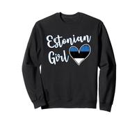 Proud Estonian Girl Estonia Flag Estonian Girlfriend Wife Sudadera