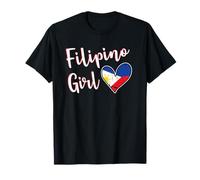 Proud Filipino Girl Philippines Flag Girlfriend Wife Camiseta