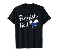 Proud Finnish Girl Finland Flag Finnish Girlfriend Wife Camiseta
