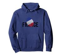 Proud France Identity Flag Fingerprint Heritage Gift Travel Sudadera con Capucha