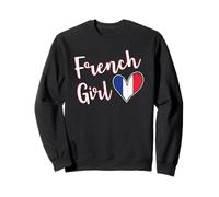 Proud French Girl France Flag French Girlfriend Wife Sudadera