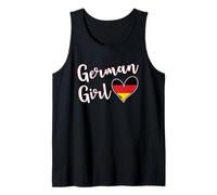 Proud German Girl Germany Flag German Girlfriend Wife Camiseta sin Mangas