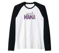 Proud Girl Mama Leopard Decor For Women Girl Mom Pride Camiseta Manga Raglan