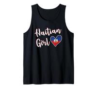 Proud Haitian Girl Haiti Flag Haitian Girlfriend Wife Camiseta sin Mangas