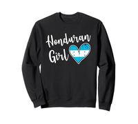 Proud Honduran Girl Honduras Flag Honduran Girlfriend Wife Sudadera