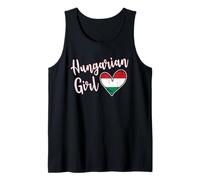 Proud Hungarian Girl Hungary Flag Hungarian Girlfriend Wife Camiseta sin Mangas