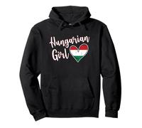 Proud Hungarian Girl Hungary Flag Hungarian Girlfriend Wife Sudadera con Capucha