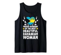 Proud Husband of Beautiful Bahamian Wife Bahamas Flag Camiseta sin Mangas