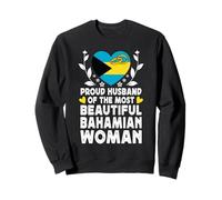 Proud Husband of Beautiful Bahamian Wife Bahamas Flag Sudadera