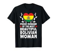 Proud Husband of Beautiful Bolivian Wife Bolivia Flag Camiseta