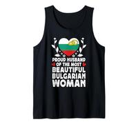 Proud Husband of Beautiful Bulgarian Wife Bulgaria Flag Camiseta sin Mangas