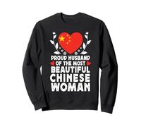 Proud Husband of Beautiful Chinese Wife China Flag Sudadera