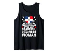 Proud Husband of Beautiful Dominican Wife Dominican Republic Camiseta sin Mangas