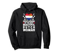 Proud Husband of Beautiful Dutch Wife Netherlands Flag Sudadera con Capucha