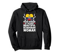 Proud Husband of Beautiful Ecuadorian Wife Ecuador Flag Sudadera con Capucha