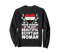 Proud Husband of Beautiful Egyptian Wife Egypt Flag Sudadera