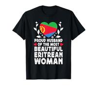 Proud Husband of Beautiful Eritrean Wife Eritrea Flag Camiseta
