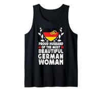 Proud Husband of Beautiful German Wife Germany Flag Camiseta sin Mangas