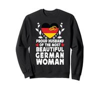 Proud Husband of Beautiful German Wife Germany Flag Sudadera