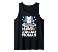 Proud Husband of Beautiful Guatemalan Wife Guatemala Flag Camiseta sin Mangas