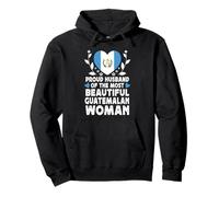 Proud Husband of Beautiful Guatemalan Wife Guatemala Flag Sudadera con Capucha