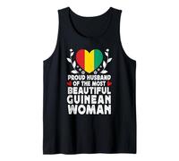 Proud Husband of Beautiful Guinean Wife Guinea Flag Camiseta sin Mangas