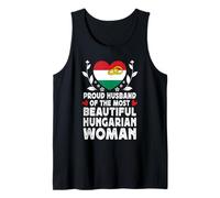 Proud Husband of Beautiful Hungarian Wife Hungary Flag Camiseta sin Mangas