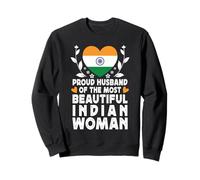 Proud Husband of Beautiful Indian Wife India Flag Sudadera