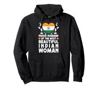 Proud Husband of Beautiful Indian Wife India Flag Sudadera con Capucha