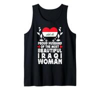 Proud Husband of Beautiful Iraqi Wife Iraq Flag Camiseta sin Mangas