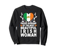 Proud Husband of Beautiful Irish Wife Ireland Flag Sudadera