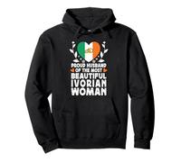 Proud Husband of Beautiful Ivorian Wife Ivory Coast Flag Sudadera con Capucha