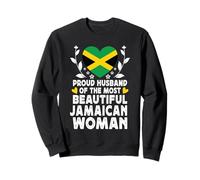 Proud Husband of Beautiful Jamaican Wife Jamaica Flag Sudadera