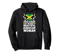 Proud Husband of Beautiful Jamaican Wife Jamaica Flag Sudadera con Capucha