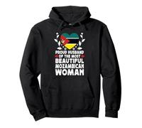 Proud Husband of Beautiful Mozambican Wife Mozambique Flag Sudadera con Capucha