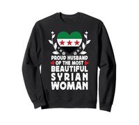 Proud Husband of Beautiful Syrian Wife Syria Flag Sudadera