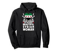 Proud Husband of Beautiful Syrian Wife Syria Flag Sudadera con Capucha