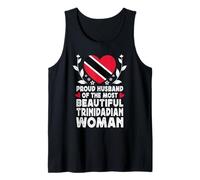 Proud Husband of Beautiful Trinidadian Wife Trinidad Flag Camiseta sin Mangas