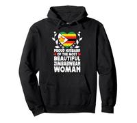 Proud Husband of Beautiful Zimbabwean Wife Zimbabwe Flag Sudadera con Capucha