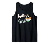 Proud Indian Girl India Flag Indian Girlfriend Wife Camiseta sin Mangas