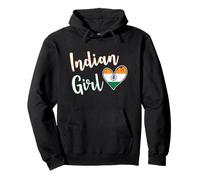 Proud Indian Girl India Flag Indian Girlfriend Wife Sudadera con Capucha