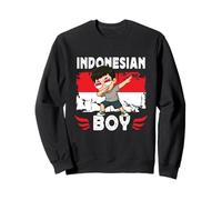Proud Indonesian Boy Dab Pose Indonesian Son Indonesia Flag Sudadera