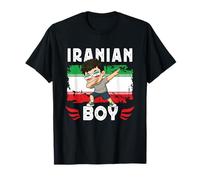 Proud Iranian Boy Dab Pose Iranian Son Guy Iran Flag Camiseta