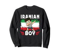 Proud Iranian Boy Dab Pose Iranian Son Guy Iran Flag Sudadera