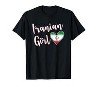 Proud Iranian Girl Iran Flag Iranian Girlfriend Wife Camiseta
